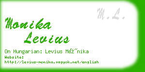 monika levius business card